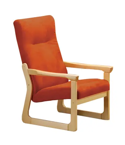 BE - 1 křeslo, koženka OTO P 2 - koženka cihlová